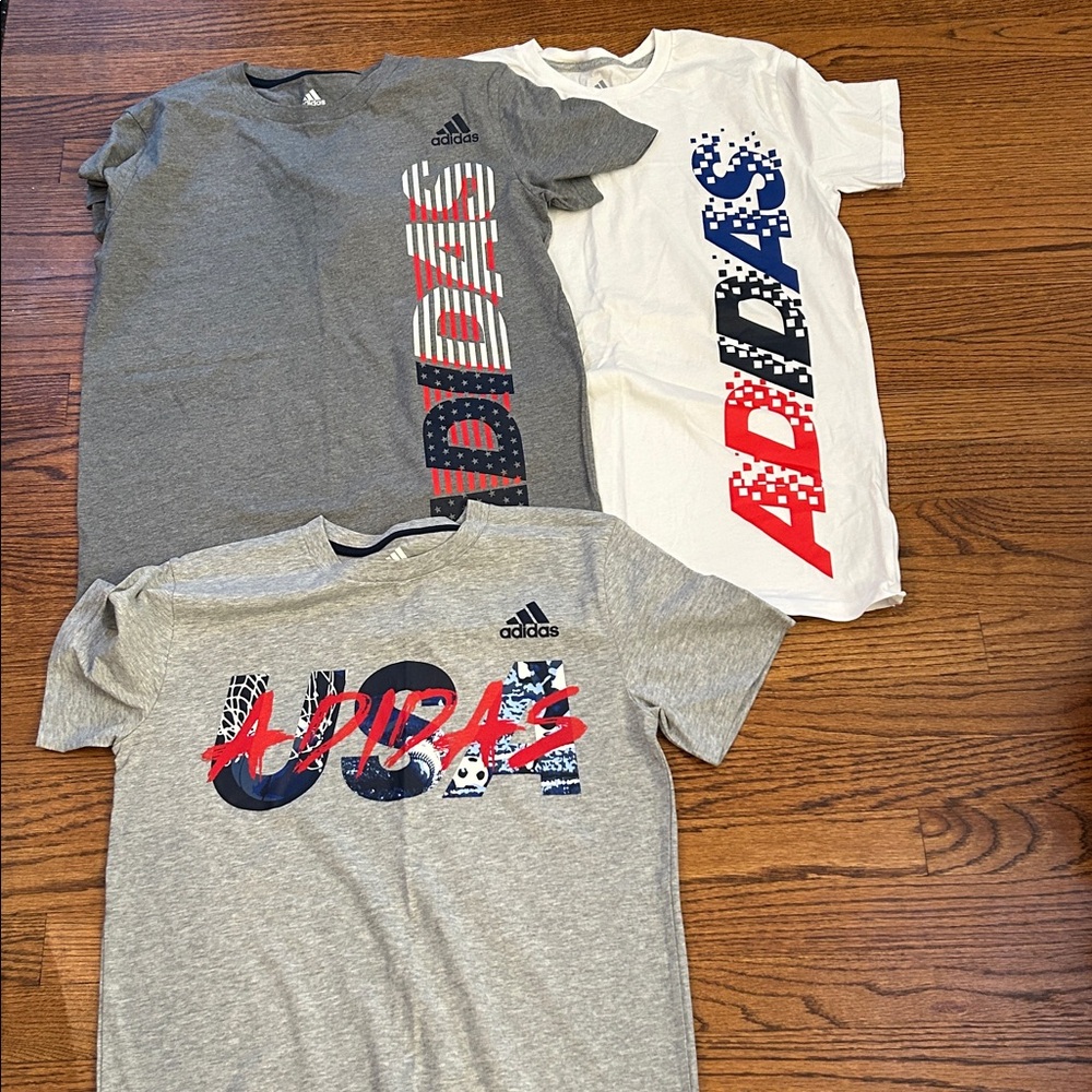NWOT Adidas Kids Short Sleeve Tees